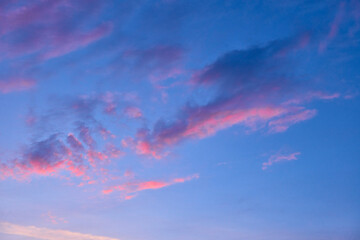 twilight  with beauty color clouds