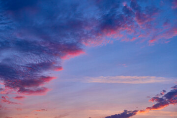 twilight  with beauty color clouds