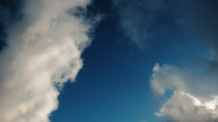 Fototapeta na wymiar Clouds abstract during winter season