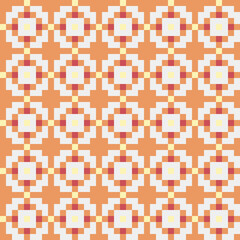 Fototapeta premium Abstract Cross Pattern generative computational art illustration