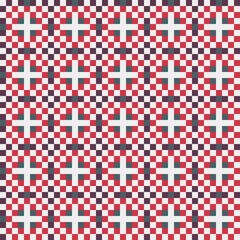 Fototapeta premium Abstract Cross Pattern generative computational art illustration