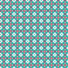 Abstract Cross Pattern generative computational art illustration