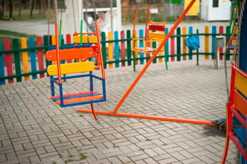 child carousel seat close up
