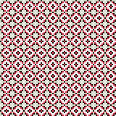 Abstract Cross Pattern generative computational art illustration