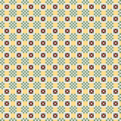 Abstract Cross Pattern generative computational art illustration