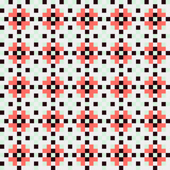 Abstract Cross Pattern generative computational art illustration