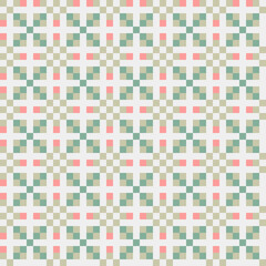 Fototapeta premium Abstract Cross Pattern generative computational art illustration