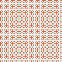 Abstract Cross Pattern generative computational art illustration