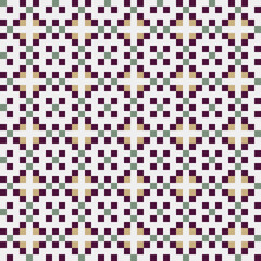 Abstract Cross Pattern generative computational art illustration