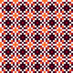 Fototapeta premium Abstract Cross Pattern generative computational art illustration