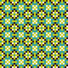 Abstract Cross Pattern generative computational art illustration