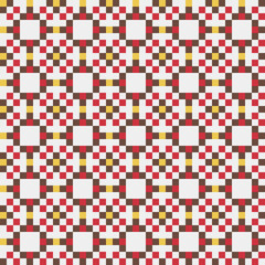 Fototapeta premium Abstract Cross Pattern generative computational art illustration