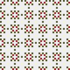 Fototapeta premium Abstract Cross Pattern generative computational art illustration