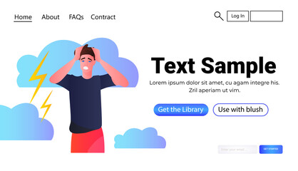 multitasking tired businessman busy overworked business man anger aggression stress depression nervous breakdown
