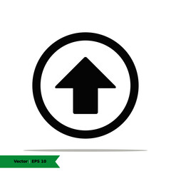 Up Arrow, Power up, Upload Icon Illustration. Arrow Sign Symbol. Vector Line Icon EPS 10