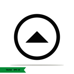 Up Arrow, Power up, Upload Icon Illustration. Arrow Sign Symbol. Vector Line Icon EPS 10