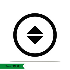 Elevator / lift up or down command icon illustration. Elevator / lift sign symbol. Vector Icon EPS 10