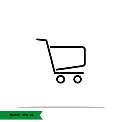 Shopping Cart Icon. Shopping Sign Symbol Logo Templete. Vector Icon EPS 10