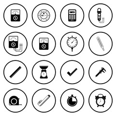 meter icon set vector sign symbol