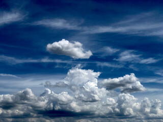 Obraz premium blue sky with clouds