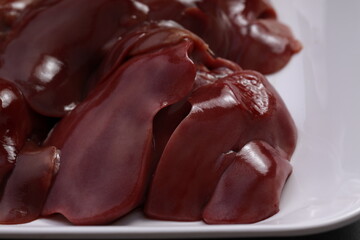Raw chicken liver