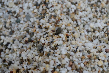 sand on the mediterranean in summer