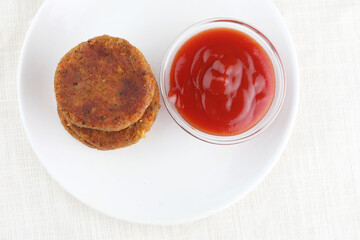 cutlets an asian starter made of vegetables bound with potato,Aloo Tikki