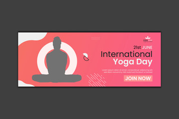 Yoga Day Facebook Cover Design and Web Banner