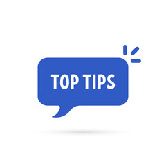 cartoon speech bubble like top tips