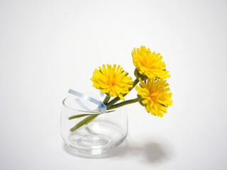 フェルト作品　タンポポブーケ