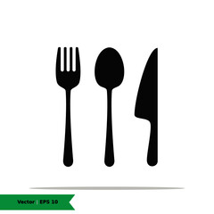 Kitchenware Icon Illustration Logo Tempalte. Restaurant, Food Sign Symbol. Vector Flat Icon EPS 10
