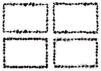 スプレーで描いたフレーム素材