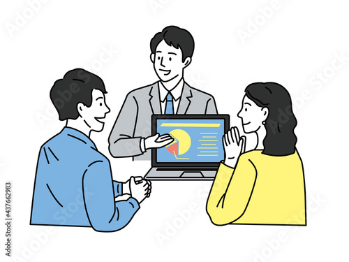 夫婦の将来設計のイラスト 見積もり 投資 交渉 売込 積立 税金 お買い得 営業 プレゼン 契約 プラン セールス Couple Future Design Illustrations Estimate Investment Negotiation Sales Accruals Taxes Deals Sales Presentations Contracts