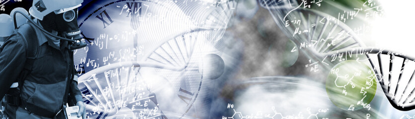 Protection of a person from harmful substances.  3d- image