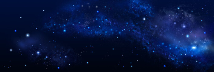 Obraz na płótnie Canvas background of the night sky with stars