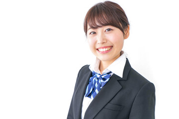 制服姿の高校生