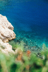 blue sea and rocks