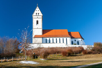 Fototapeta premium Bussenkirche auf dem Heiligen Berg Oberschwabens in Deutschland