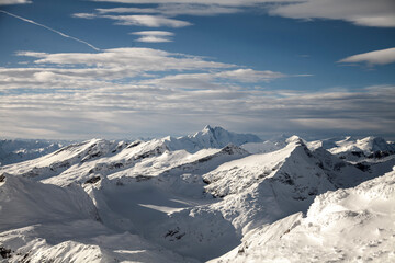 snow covered mountains, Austria, M&ouml;lltaler, Grossglockner