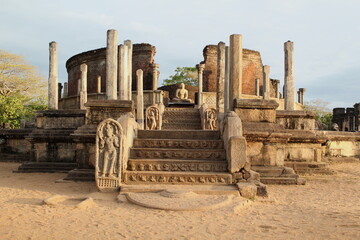 An ancient structure dating back to the Kingdom of Polonnaruwa of Sri Lanka. It is believed to have...