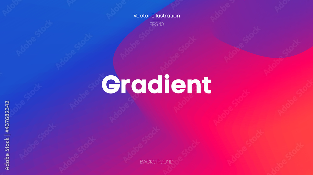 Wall mural gradient background color, vector illustration. abstract background with fluid colors. eps 10.