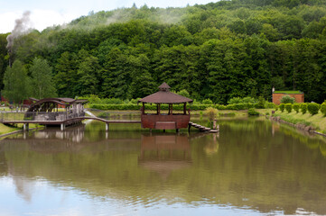 House on the lake. Japanese style