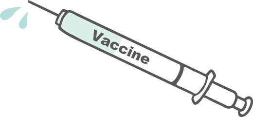 ワクチン・注射器のイラスト素材