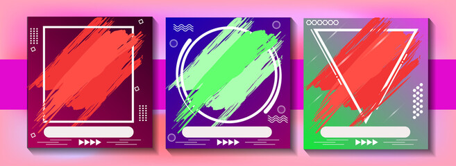 background abstrack full colour instagram lineart vektor illustrator