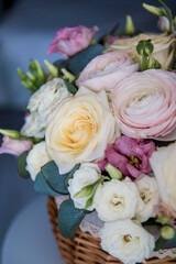 bouquet of pink roses