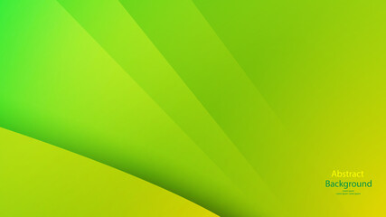 green and Yellow color background abstract art vector 