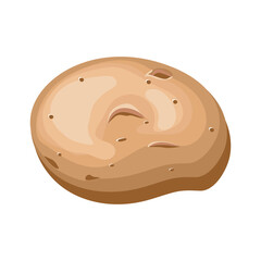 Cartoon vector illustration isolated object vegetable potato