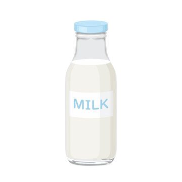 Cartoon vector illustration isolated object dairy food drink milk