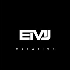 EMJ Letter Initial Logo Design Template Vector Illustration