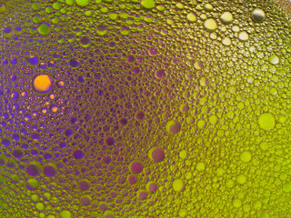 Mosaic of colored bubbles